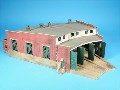 MODEL RAILROADING 3 STALL ROUNDHOUSE PICTURES